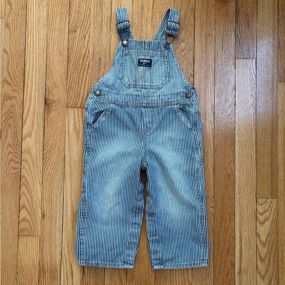 Railroad stripe denim Oshkosh 24 month overalls